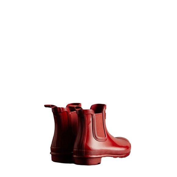 Hunter Women's Original Gloss Chelsea Boots in Military Red - Picture 8 of 10